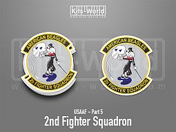 Kitsworld SAV Sticker - USAAF - 2nd Fighter Squadron 